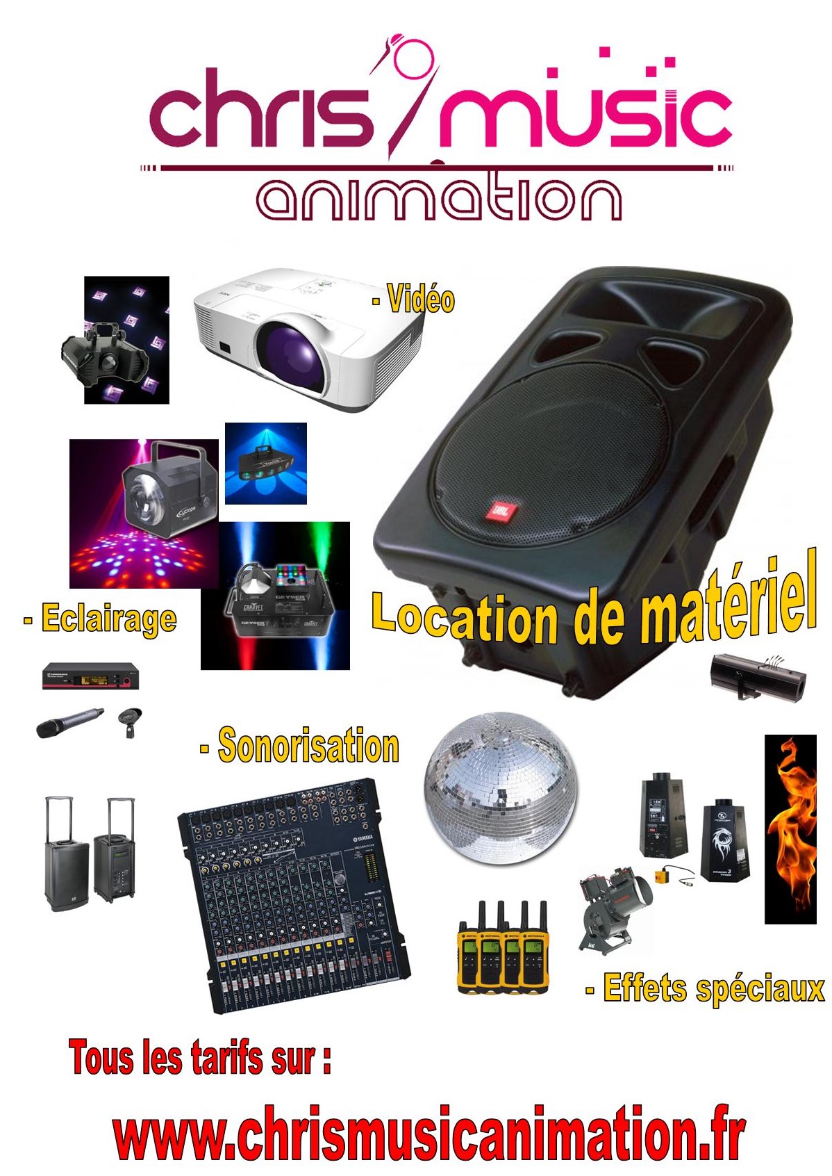 Location matériel sonorisation et lumière - Audiotech